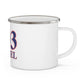 203 Bethel Red White & Blue Enamel Camping Mug
