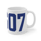 06607 Bridgeport Connecticut Zip Code Mug 11oz
