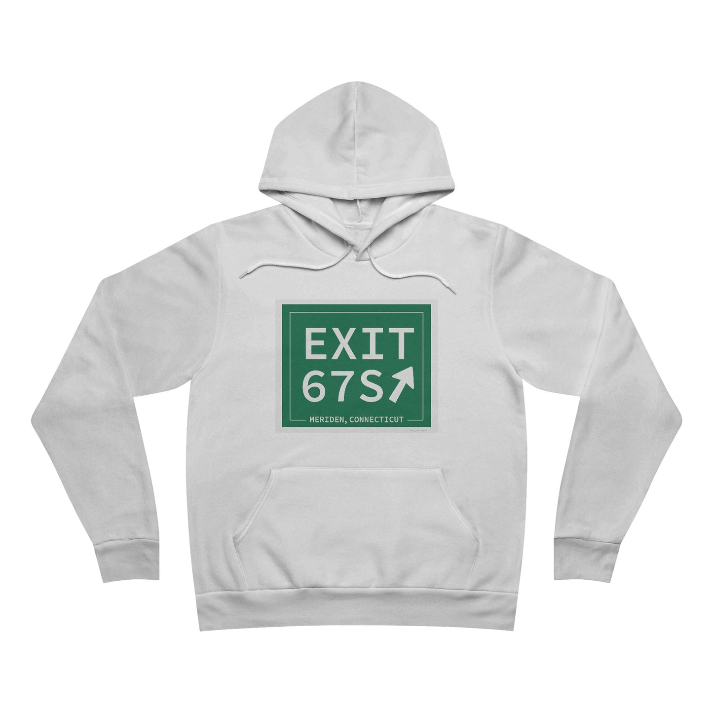 Vintage Exit 67S WCP Sign Unisex Sponge Fleece Pullover Hoodie