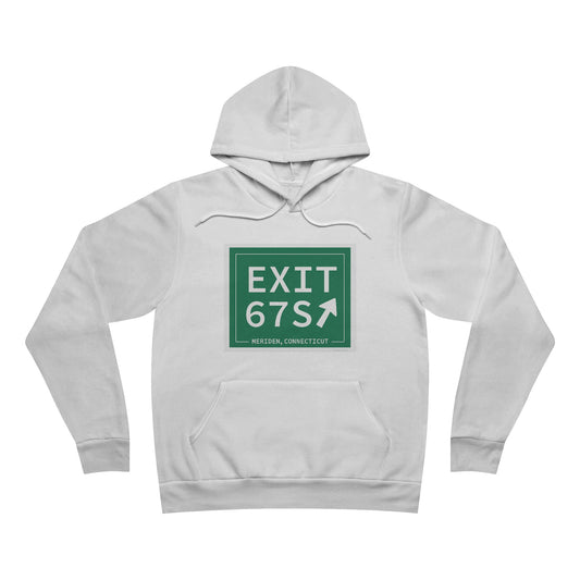 Vintage Exit 67S WCP Sign Unisex Sponge Fleece Pullover Hoodie