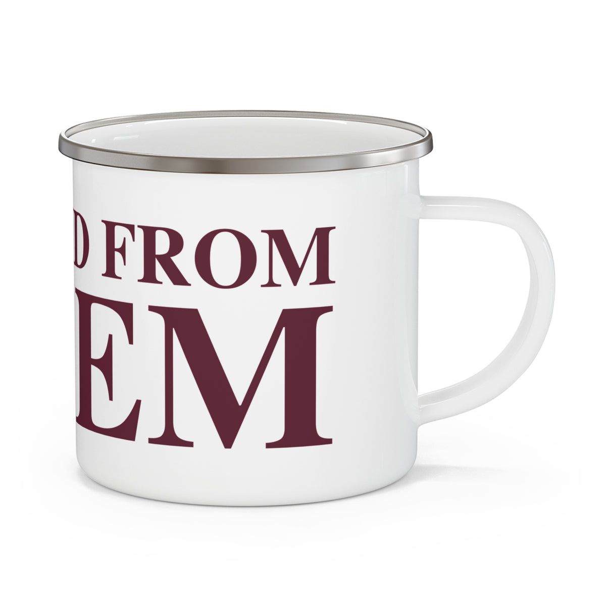 Just a kid from Salem Enamel Camping Mug