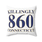 Killingly 860 Connecticut Spun Polyester Square Pillow