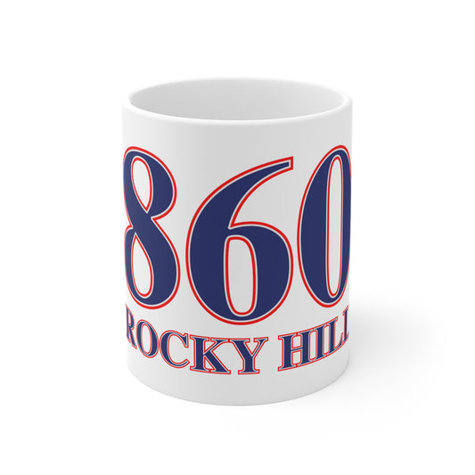 860 Rocky Hill Red, White & Blue Mug 11oz