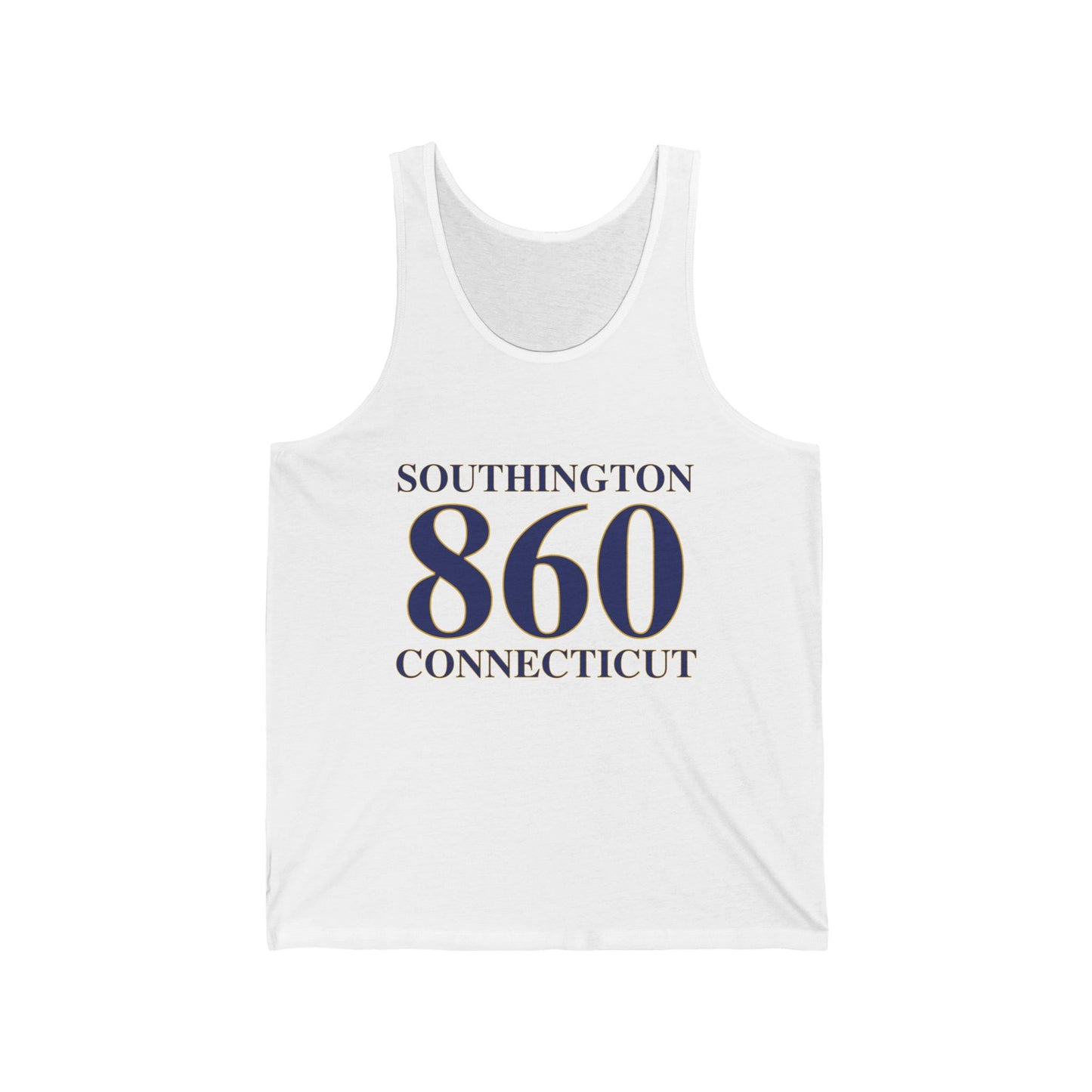 Southington 860 Connecticut Unisex Jersey Tank