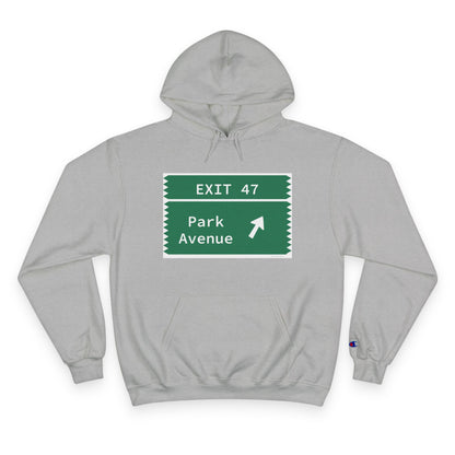 Vintage Merritt Parkway Exit 47 Sign Champion Hoodie