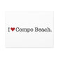 I Heart Compo Beach. Matte Canvas, Stretched, 1.25"