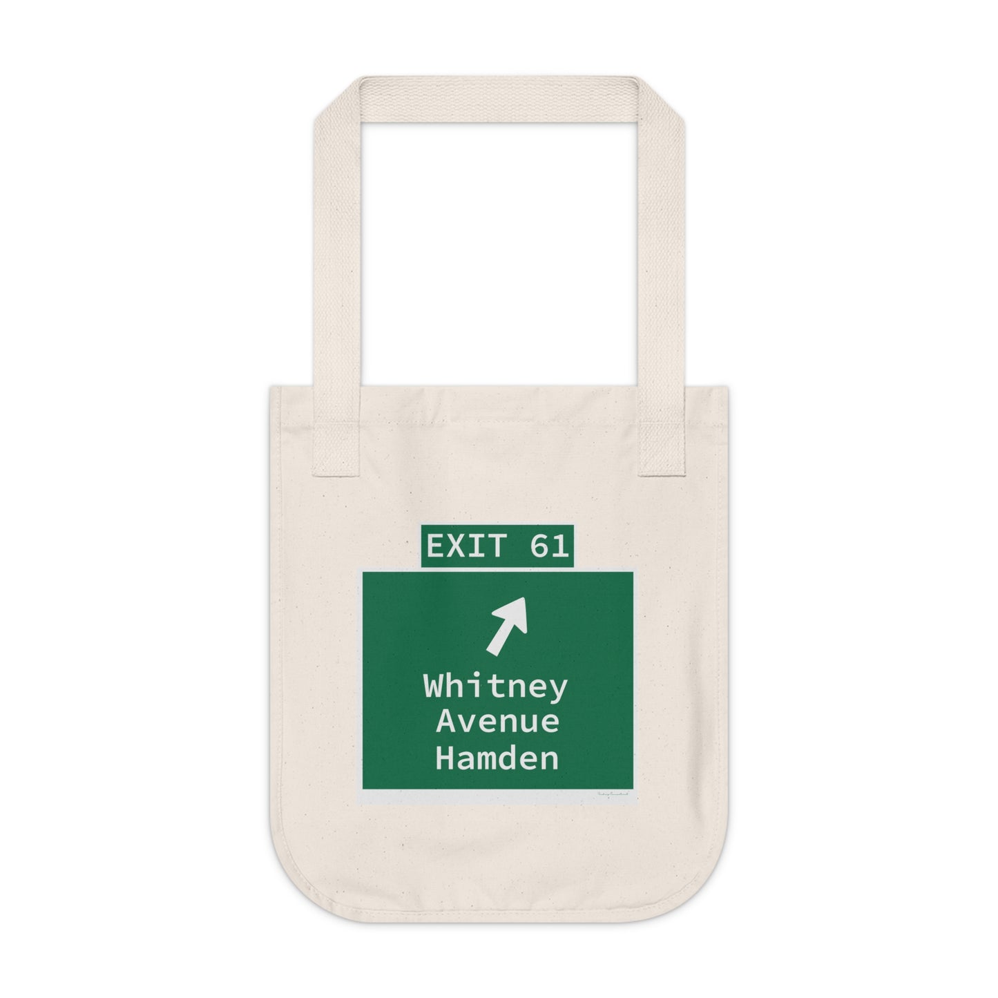 Vintage WCP Exit 61 Sign Organic Canvas Tote Bag
