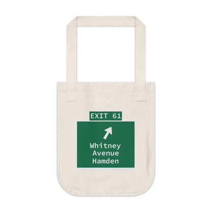 Vintage WCP Exit 61 Sign Organic Canvas Tote Bag