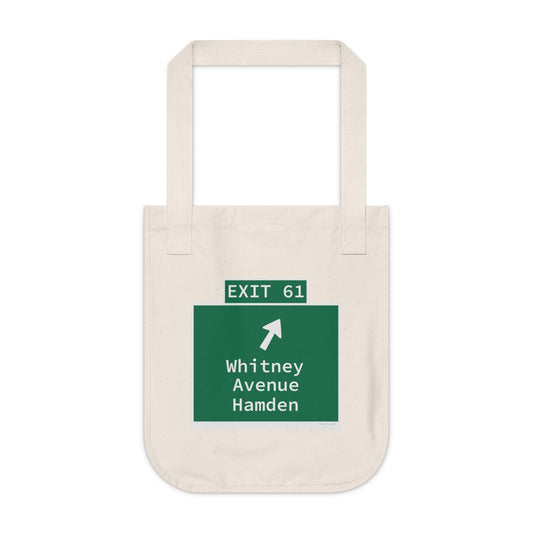 Vintage WCP Exit 61 Sign Organic Canvas Tote Bag