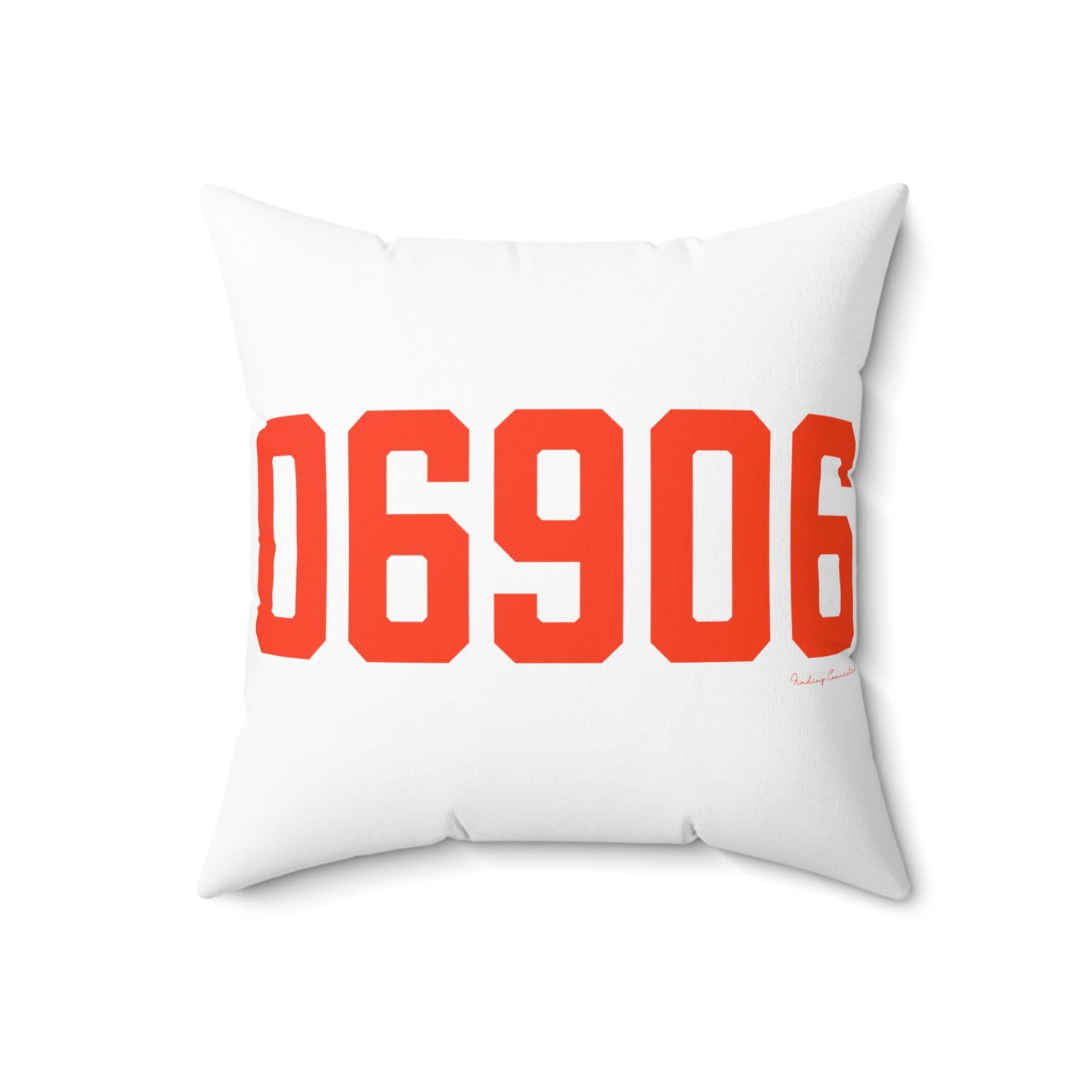 06906 Stamford Connecticut Zip Code Spun Polyester Square Pillow