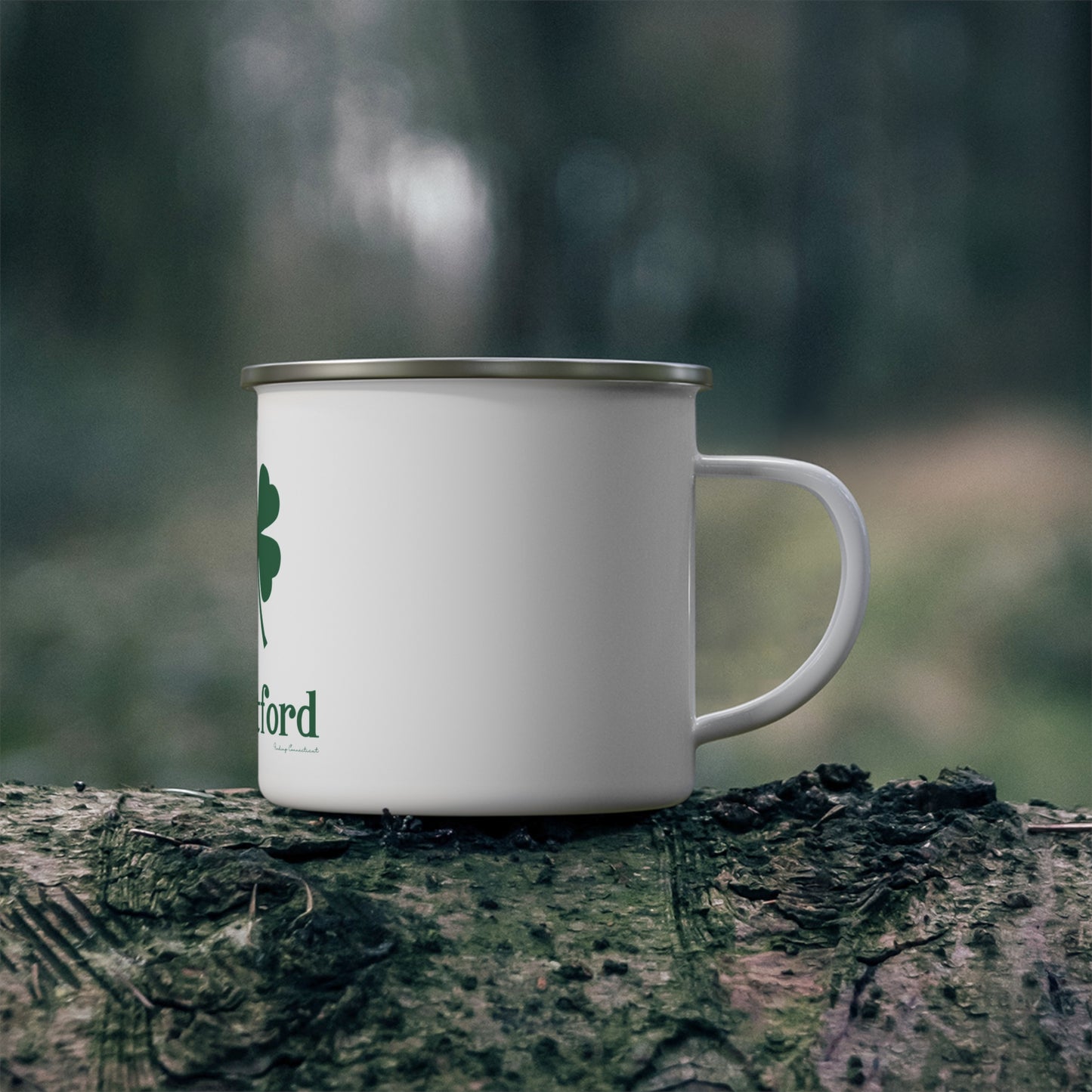 I Clover East Hartford Enamel Camping Mug