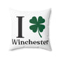 I Clover Winchester Spun Polyester Square Pillow