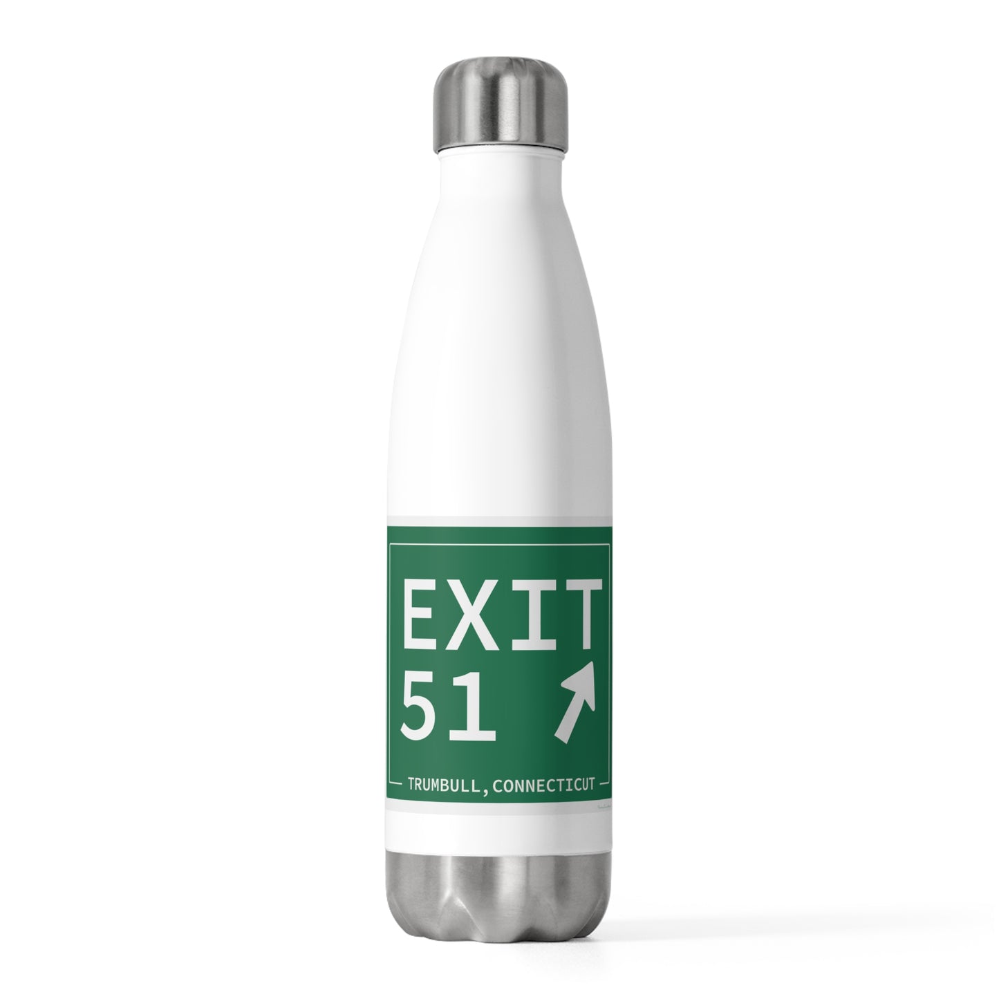 Vintage Exit 51  Merritt Parkway Sign 20oz Insulated Bottle