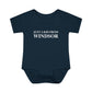 Just a kid from Windsor Infant Baby Rib Bodysuit