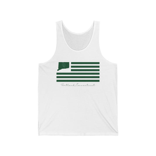 Portland Connecticut St. Patrick’s Day Flag Unisex Jersey Tank Top