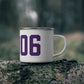 06906 Stamford Connecticut Zip Code Enamel Camping Mug