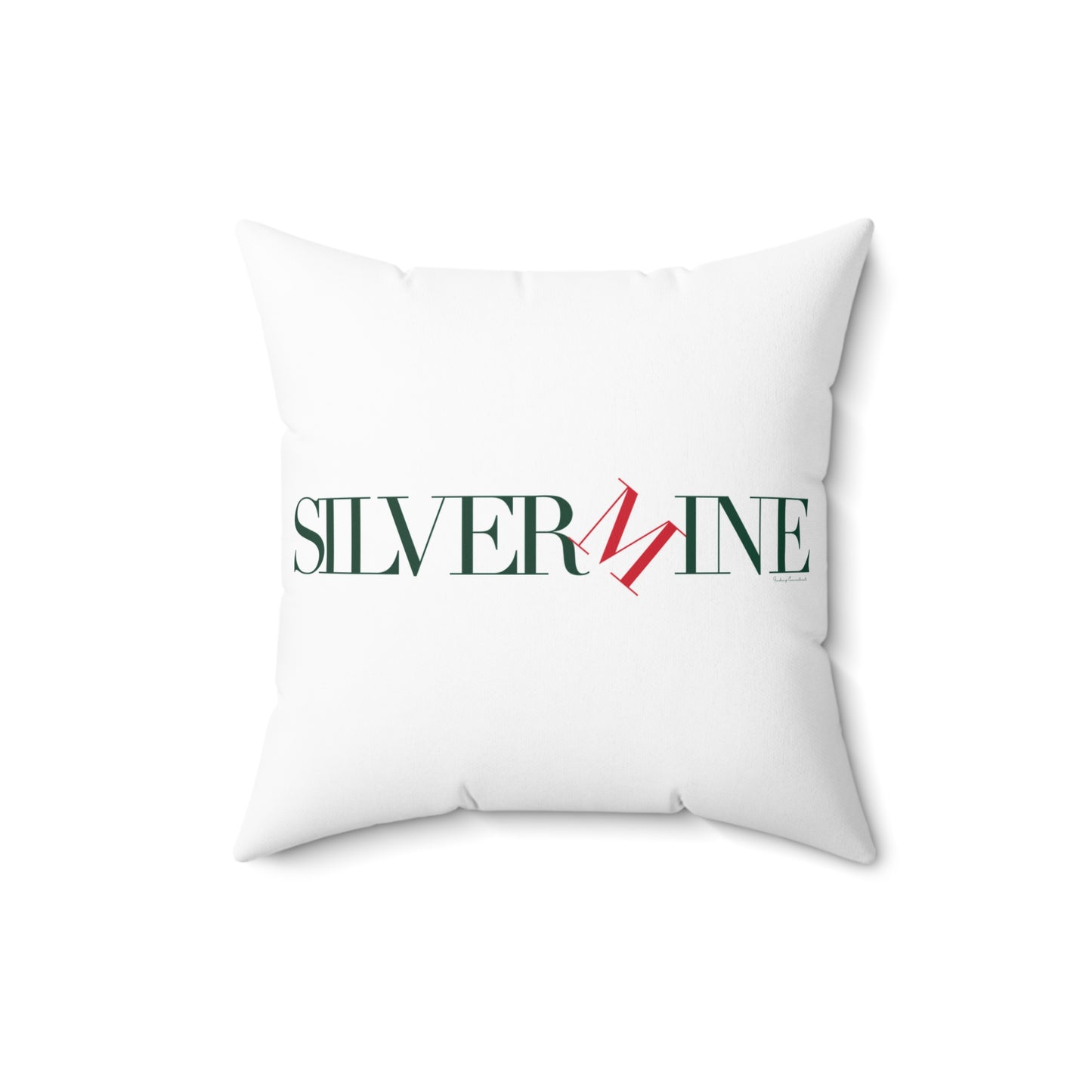 41 Tilt Silvermine Spun Polyester Square Pillow