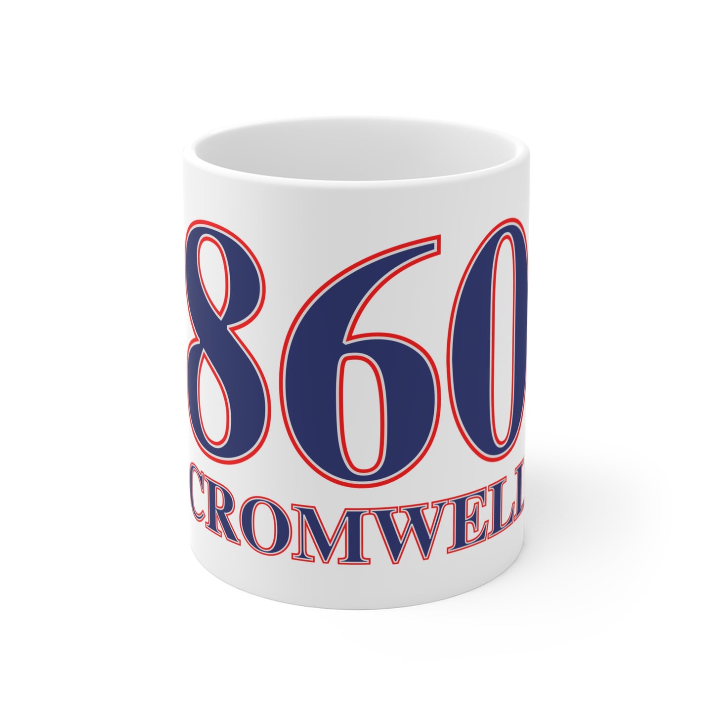 860 Cromwell Red, White & Blue Mug 11oz
