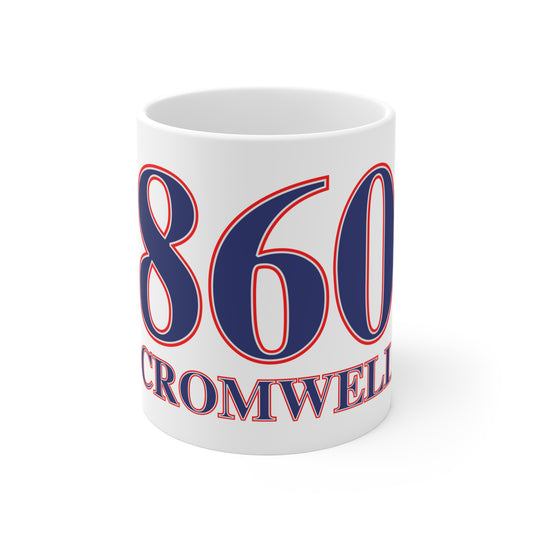 860 Cromwell Red, White & Blue Mug 11oz