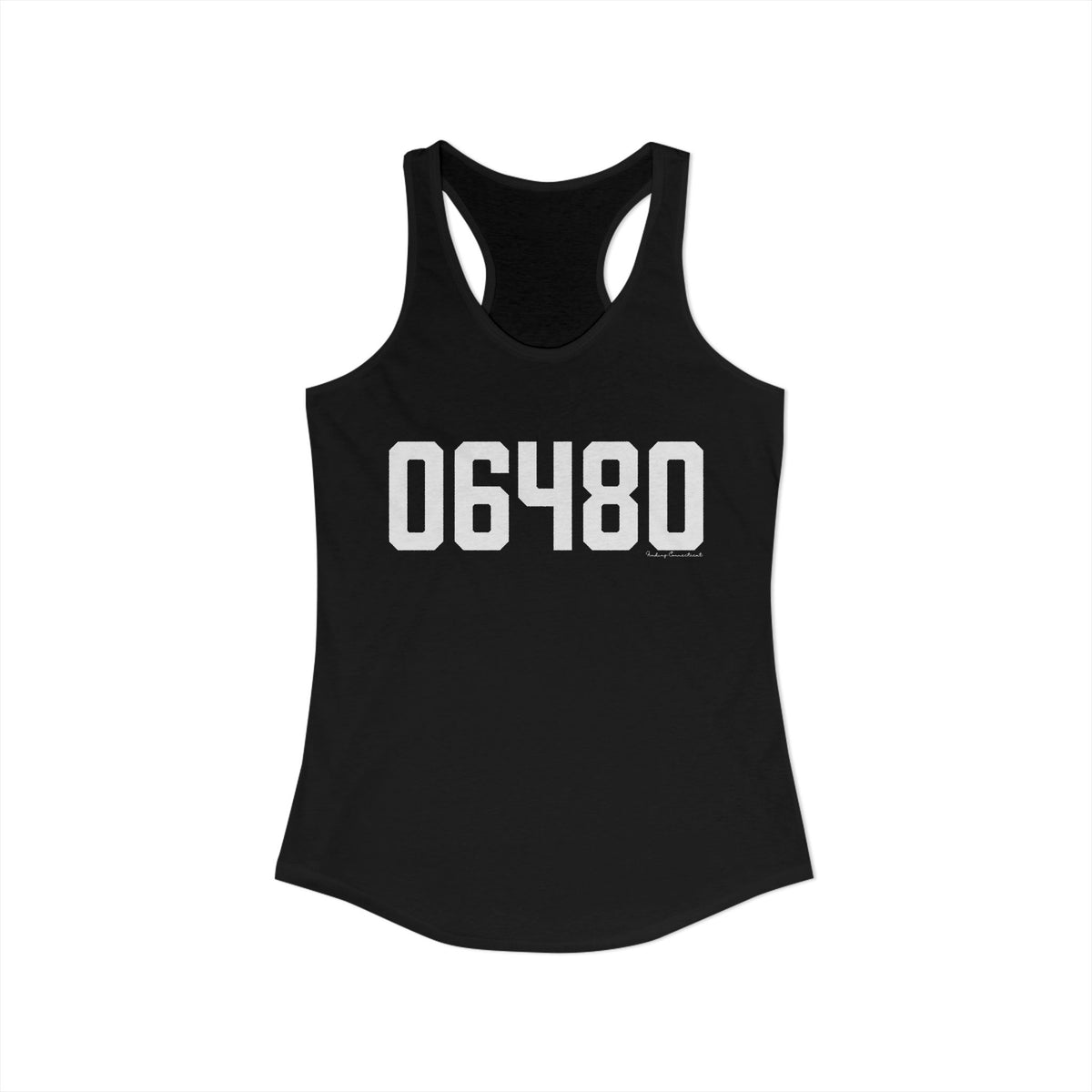 06480 Portland CT Zip Code Women's Ideal Racerback Tank Top