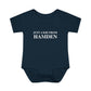Just a kid from Hamden Infant Baby Rib Bodysuit