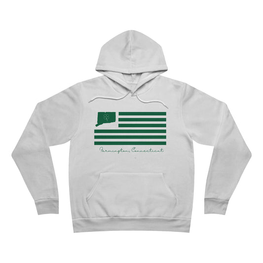 Farmington Connecticut St Patrick’s Day Flag Unisex Sponge Fleece Pullover Hoodie