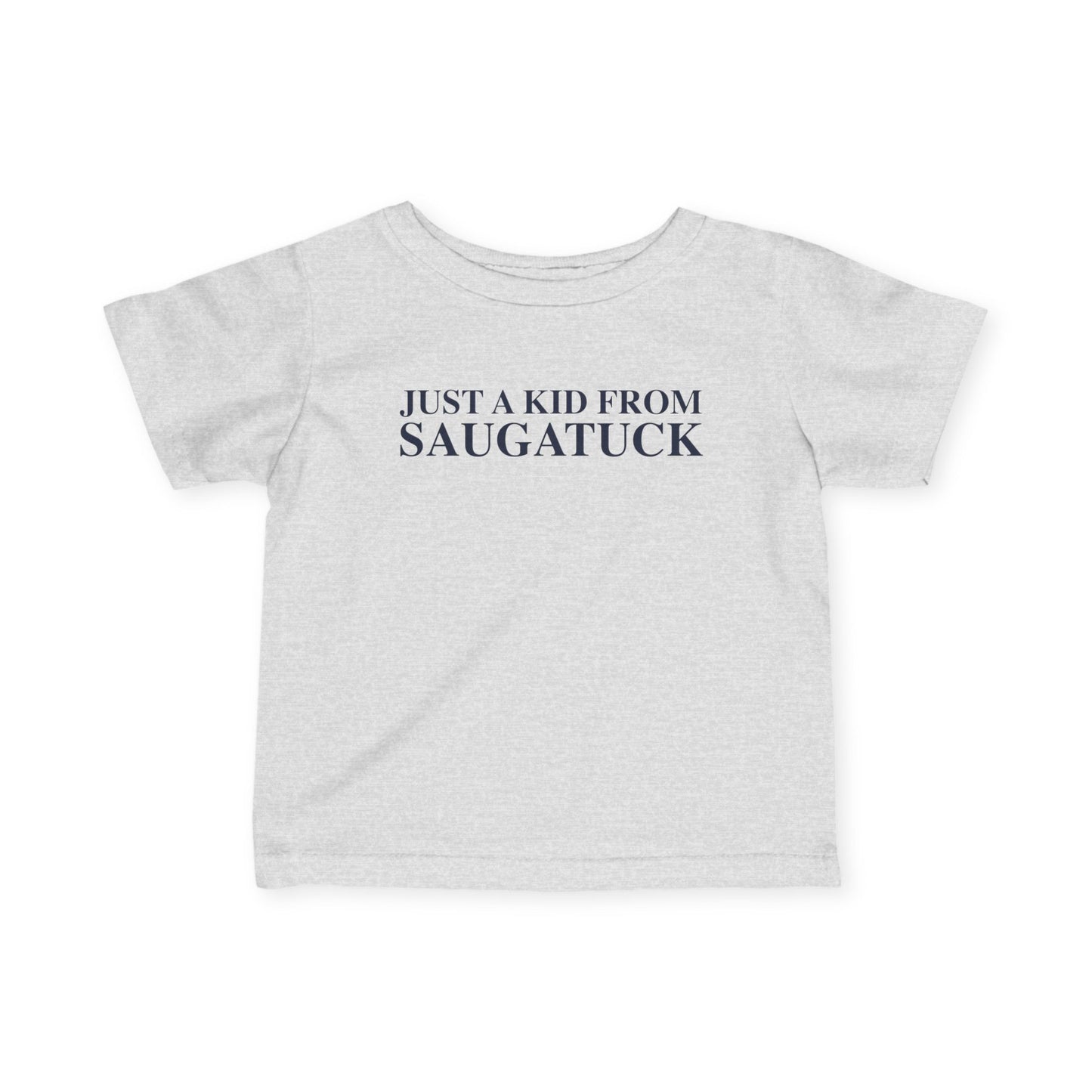 Just a kid from Saugatuck Infant Fine Jersey T-Shirt