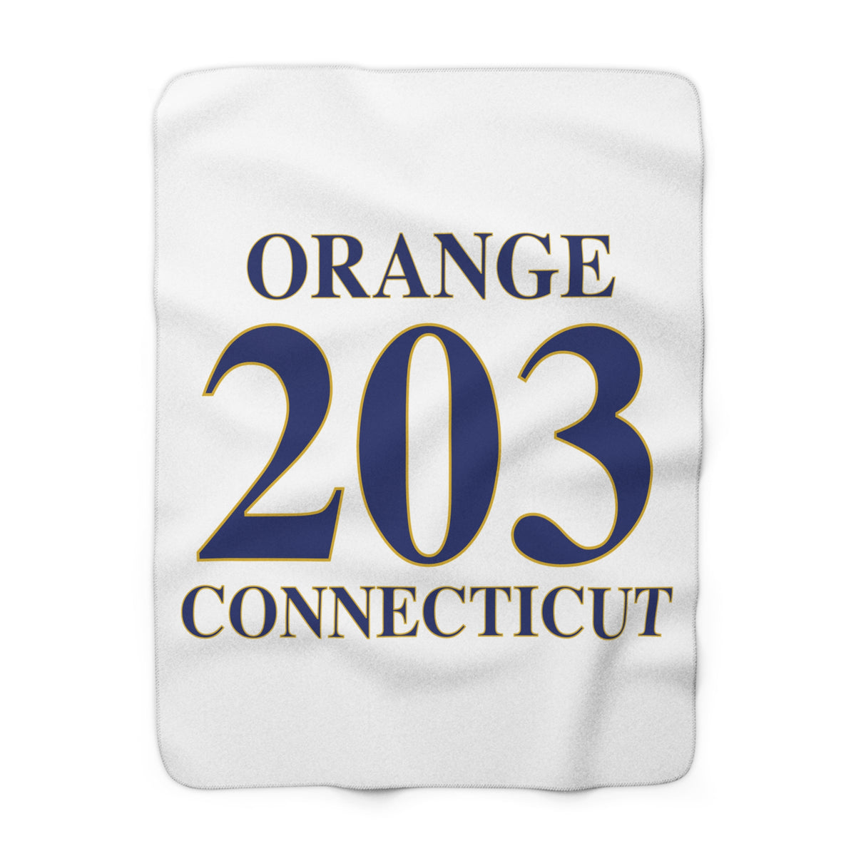 Orange 203 Connecticut Sherpa Fleece Blanket