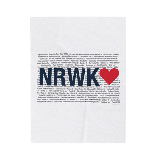 Norwalk Love Velveteen Plush Blanket