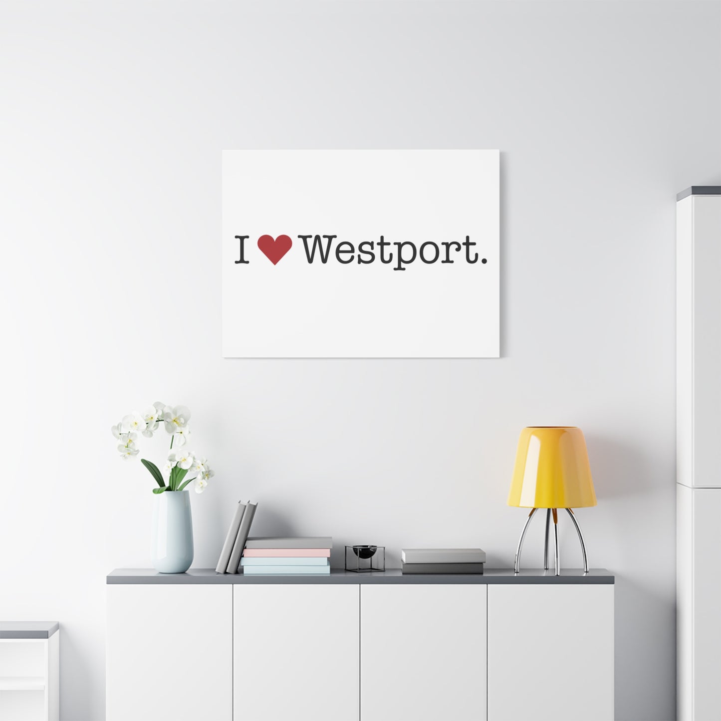 I Heart Westport. Matte Canvas, Stretched, 1.25"