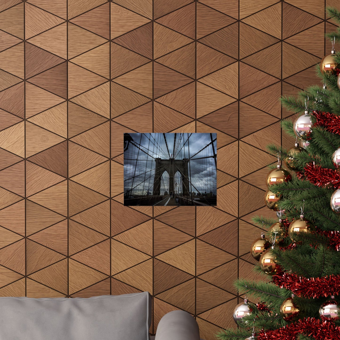 In the middle of the bridge Matte Horizontal Posters