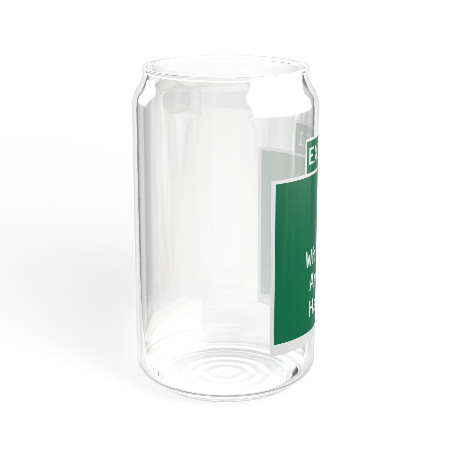 Vintage WCP Exit 61 Sign Sipper Glass, 16oz