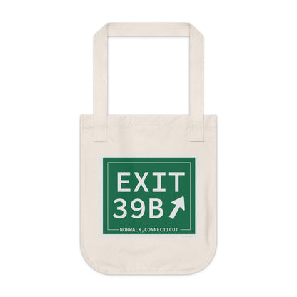 Vintage Exit 39B Merritt Parkway Sign Organic Canvas Tote Bag