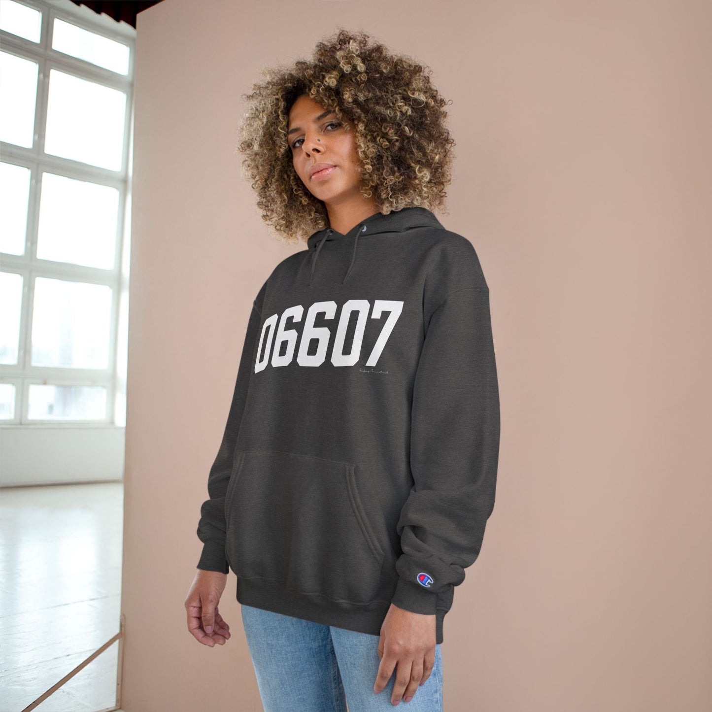 06607 Bridgeport CT Zip Code Champion Hoodie Sweatshirt