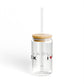 Saugatuck Vision Glass Can with Straw and Lid, 16oz