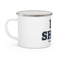 I Heart SHMN Enamel Camping Mug