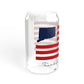 Trumbull Connecticut Flag Sipper Glass, 16oz