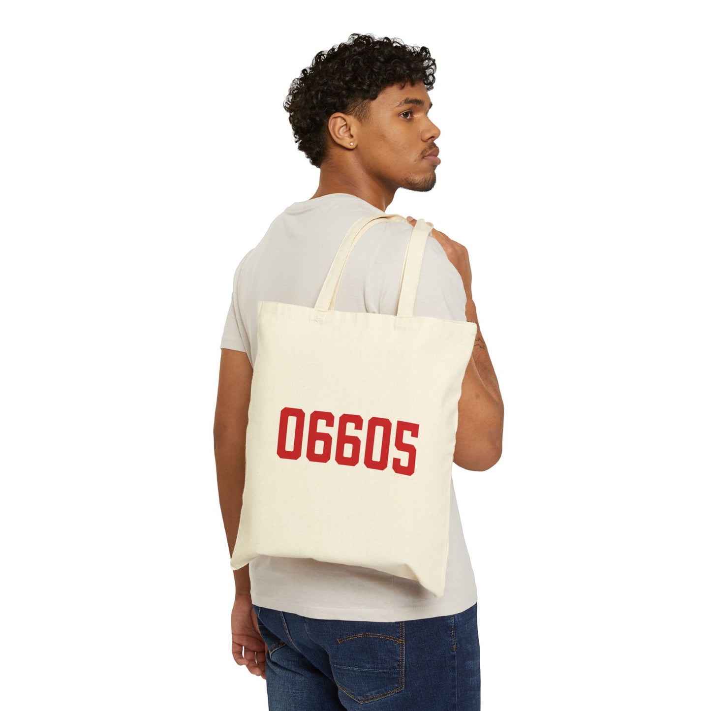 06605 Bridgeport Connecticut Zip Code Cotton Canvas Tote Bag