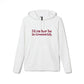 I’d rather be in Greenwich adidas Unisex Fleece Hoodie