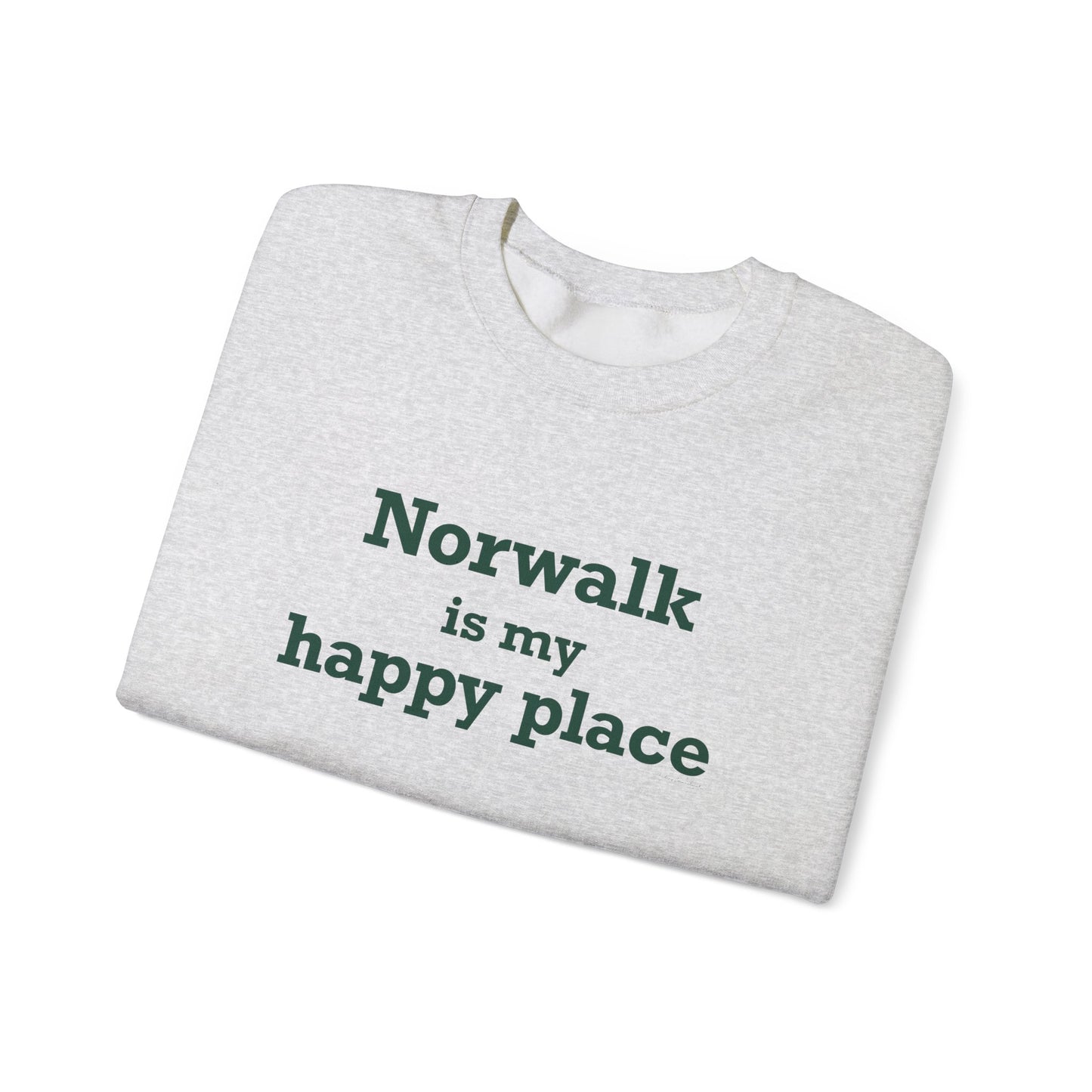 Norwalk is my Happy Place Unisex Heavy Blend™ Crewneck Sweatshirt