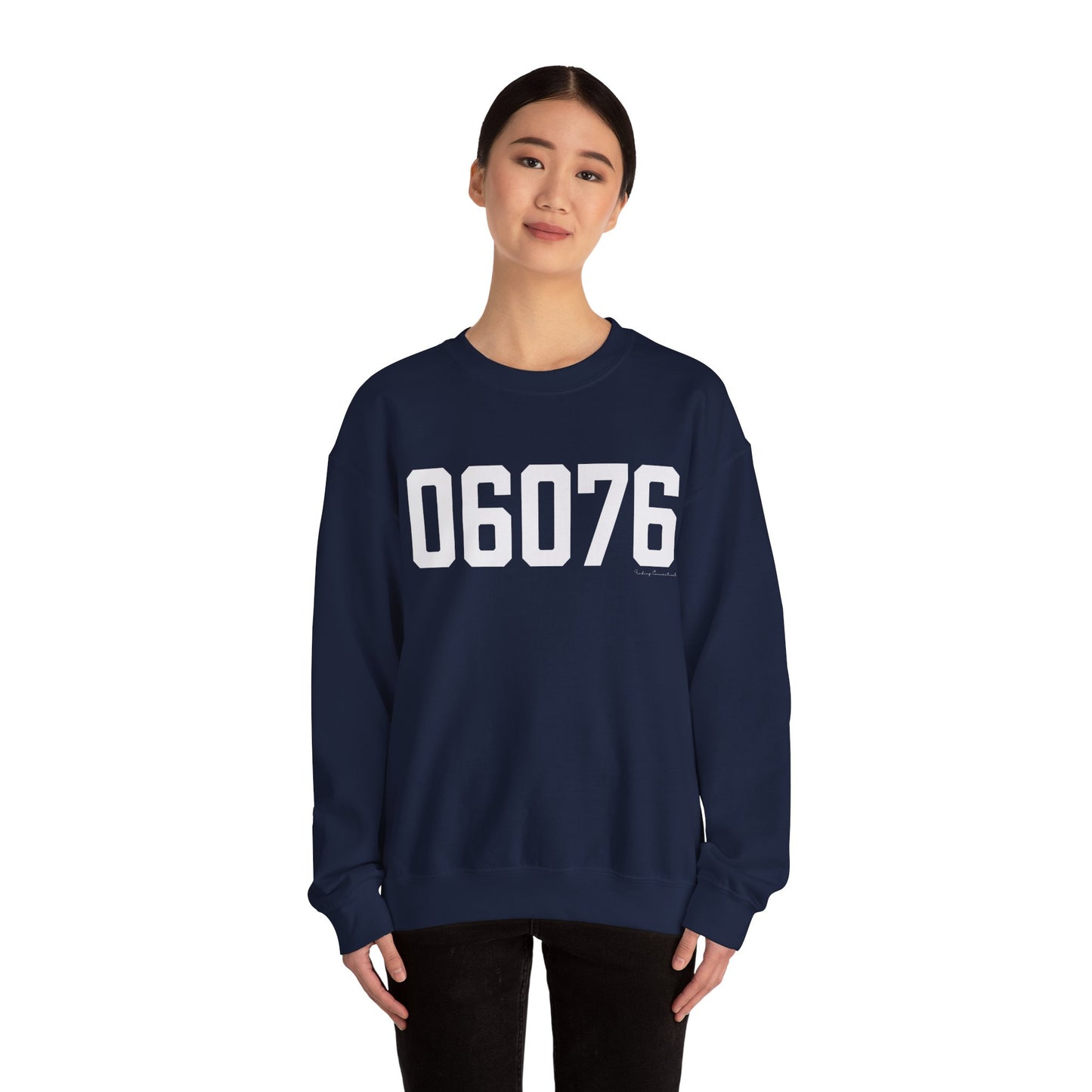 06076 Union CT Zip Code Unisex Heavy Blend™ Crewneck Sweatshirt