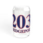 203 Bridgeport Red White & Blue Sipper Glass, 16oz