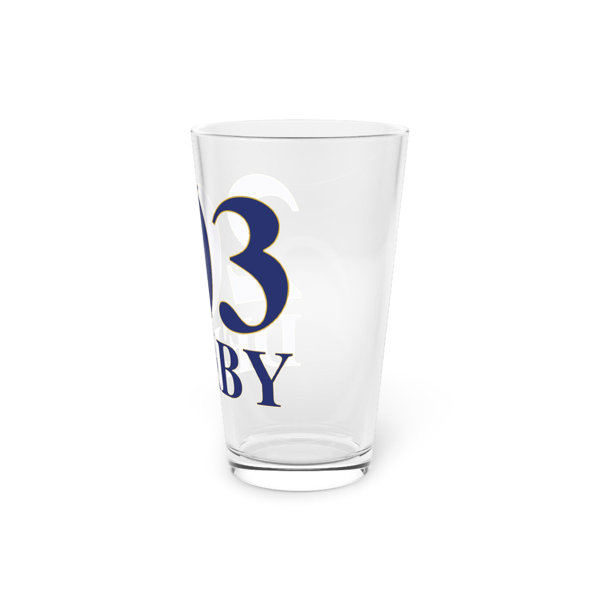 203 Derby Pint Glass, 16oz