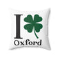 I Clover Oxford Spun Polyester Square Pillow