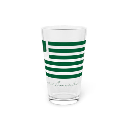 Morris Connecticut St. Patrick’s Day Flag Pint Glass, 16oz