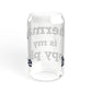 Sherman Is My Happy Place Sipper Glass, 16oz