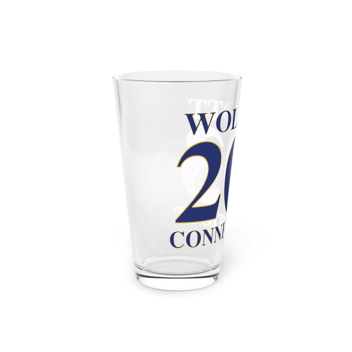Wolcott 203 Connecticut Pint Glass, 16oz