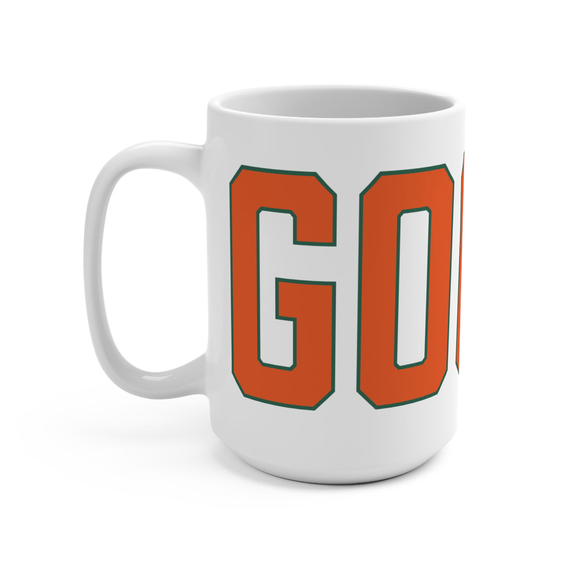 Goose Zip Code Orange & Green Mug 15oz