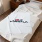 Love Norwalk Velveteen Plush Blanket