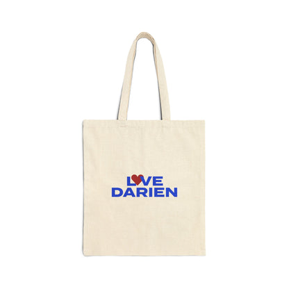 Love Darien Cotton Canvas Tote Bag